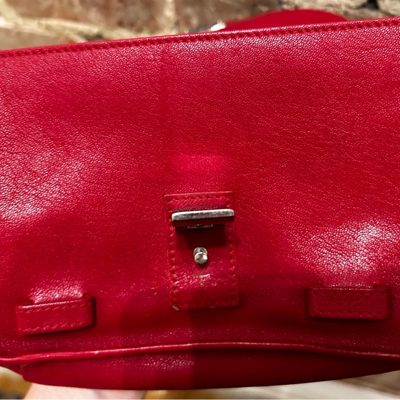 Proenza Schouler PS1 Crossbody Bag Red Leather Silver Hardware - Picture 4 of 10